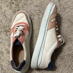 Cole Haan White and Pink Sneakers
